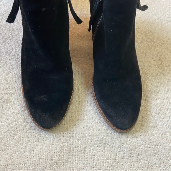 DOLCE VITA JANA BLACK SUEDE BOOTIES SIZE 7.5 - Picture 4 of 10